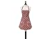 Jessie Steele 107-JS-26 Bib Ava Brown and Pink Polka Dot Apron
