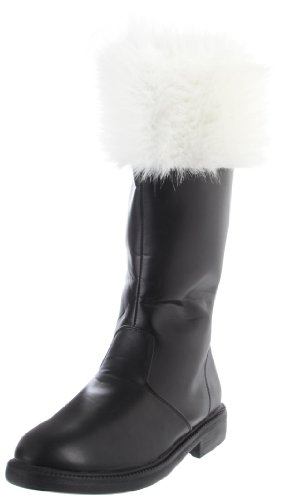 Funtasma by Pleaser Men's Halloween Santa-100,Black,S (US Men's 8-9 M)