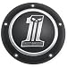 H-D Dark Custom Logo Collection - Derby Cover 25562-09