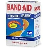 Band-Aid Flexible Fabric Adhesive Bandages 3/4 Inch X 3 Inches - 100 Ea