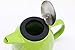 Tealyra - Drago Ceramic Teapot Lime - 37-ounce (4-6 cups) - Large Stylish Teapot - Stainless Steel Lid Extra-Fine Infuser To Brew Loose Leaf Tea - Leed-Free - 1100ml