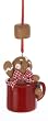 3.5" Gingerbread Kisses Cookie Boy in Cup Christmas Ornament