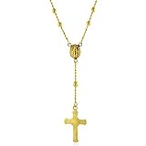14K Yellow Gold Rosary Necklace