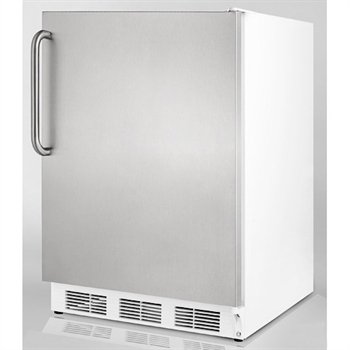 Summit Refrigeration AL750SSTB - 1 Section 5.5 cu ft Undercounter Refrigerator, Door with Storage