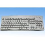Korean and English Wired USB Ivory Keyboard With USB to PS2 Adaptor