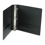 SPR03501 3-Ring Binder, 2 Capacity, 11x8-1/2, Black