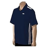 Men's Reebok Play Dry Short Sleeve Polo - Navy/White