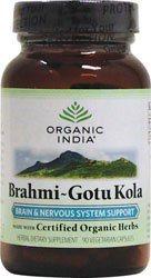 Organic India Brahmi-Gotu Kola, 90-Veg. Capsules