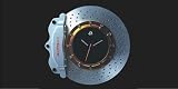 "Auto Art (Silver Caliper, Gold Center) Brake Disc Clock"
