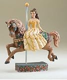 Disney Traditions by Jim Shore 4011744 Belle Riding a Carousel Horse Figurine 7-Inch