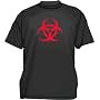 BIOHAZARD DISTRESSED Style Men's tee Shirt in 12 colors Small thru 6XL