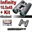 Bushnell Infinity 10.5X45 Waterproof/Fogproof Binocular Plus Accessory Bundle