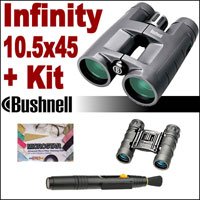 Bushnell Infinity 10.5X45 Waterproof/Fogproof Binocular Plus Accessory Bundle
