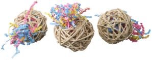 Super Bird Creations Fiesta Ball Stuffers 3pk Bird Toy