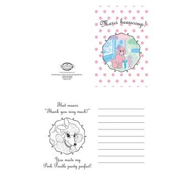 Pink Poodle Thank You Cards (8 count)
