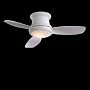 Minka-Aire Fans F518-WH 44" Concept II Contemporary Flush Mount White Ceiling Fan w/ Light & Remote
