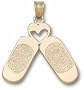Dance Slippers with Heart Pendant - 14KT Gold Jewelry