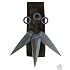 Set 3 Ninja Stealth Black Throwing Knives with Nylon Case $6.89