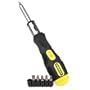 Stanley 62-509 8-3/4-Inch Multi-Bit Ratcheting Screwdriver with 6 Assorted Bits