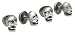 ROTENIER White Sapphire Skull Studs Set