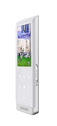 Samsung T10 4 GB Slim Portable Media Player with Bluetooth (White)