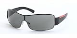 Authentic Prada Sunglasses SPS52E shiny black/polarized gray 5AV5Z1