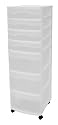Furniture online: Sterilite 28348002 7-Drawer Cart White with See-Through Drawers and Black Casters 2-Pack