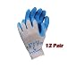 ATLAS Fit 300 Blue Work Gloves LARGE L 12 Pair NEW