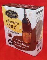 Chocolate Dipped solar dried bananas honey 10 pack in box