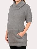 Motherhood Maternity Elbow Sleeve Tab Cuff Maternity Tunic