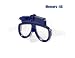 10 Meter Waterproof 5MP 4GB Scuba Diving Mask HD Camcorder (Blue)