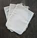 Cotton Muslin Bags 3x4 Inch Drawstring 25 Count Pack