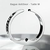 AntiSnor Bague anti ronflement en Argent massif taille M 18mm