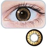 GEO CM-834 Angel Colour 2-Tone Brown Circle Lens Soft Contact Lens (x1 PAIR)IMAGE