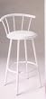 White Finish Swivel Bar Chair (SET OF 2)