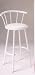White Finish Swivel Bar Chair (SET OF 2)