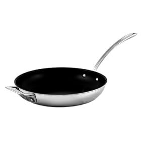 Buy CIA Masters Collection 7-Ply Copper Clad Stainless Steel 12 Inch Non-Stick Saute Pan with Helper...