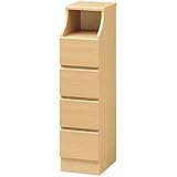 木製シンプルチェスト/タンス ナチュラル 【CHESCA】チェスカ