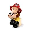 12" curious george fireman