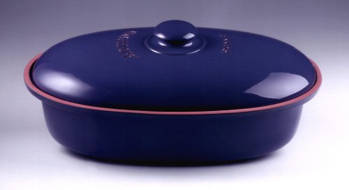 R&ouml;mertopf 2 810 01 Brottopf oval Ma&szlig;e: 44 x 26 x 19,5 cm, blau Preisvergleich