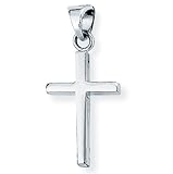 9ct White Gold Cross