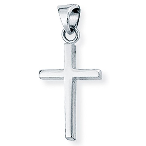 9ct White Gold Cross