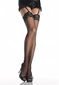 Valentine's Day Sheer Thigh High Nylon Stocking with Lace Top