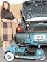 Wheelchair Lift - Mobility Scooter Lift and Electric Wheel Chair Lift with 300 lb capacity and Easy-Glide finger tip arm rotation, effortlessly loads the scooter or chair into the trunk or truck bed. Use this motorized chair lift in cars, trucks, SUV's and vans. This wheelchair lift has a 3-way boom adjustment, length adjustment from 30" to 44", angle adjustment from 0 to 45 degrees and height adjustment from 17" to 21". The Mobility Scooter Lift has an easy swivel boom that locks for transport, can be easily removed, and folds for easy storage or travel. The remote hand pendant is included