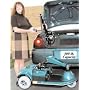 Wheelchair Lift - Mobility Scooter Lift and Electric Wheel Chair Lift with 300 lb capacity and Easy-Glide finger tip arm rotation, effortlessly loads the scooter or chair into the trunk or truck bed. Use this motorized chair lift in cars, trucks, SUV's and vans. This wheelchair lift has a 3-way boom adjustment, length adjustment from 30" to 44", angle adjustment from 0 to 45 degrees and height adjustment from 17" to 21". The Mobility Scooter Lift has an easy swivel boom that locks for transport, can be easily removed, and folds for easy storage or travel. The remote hand pendant is included.