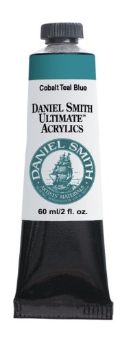 Daniel Smith 60ml Ultimate Acrylic Paint Tube, Cobalt Teal Blue