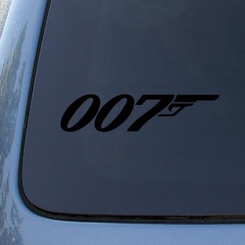 007 - JAMES BOND - Vinyl Car Decal Sticker #1763 | Vinyl Color: Black
