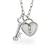 Eve's Addiction The Key To My Heart Sterling Silver Charm Necklace