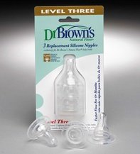 Dr. Brown's Level 3 Standard Nipples - 3-pk.