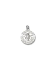 Sterling Silver Bright Finish Saint Peregrine 5/8 inch 16 MM